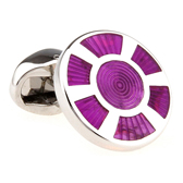  Purple Romantic Cufflinks Enamel Cufflinks Wholesale & Customized  CL651255