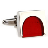  Red Festive Cufflinks Gem Cufflinks Wholesale & Customized  CL650929
