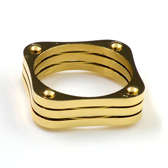  Gold Luxury Ring Ring Military Wholesale & Customized  CL851174