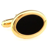  Gold Luxury Cufflinks Onyx Cufflinks Wholesale & Customized  CL663839