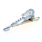 Guitar Tie Clips  Black Classic Tie Clips Onyx Tie Clips Music Wholesale & Customized  CL851092