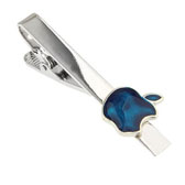 Apple Logo Tie Clips  Blue Elegant Tie Clips Paint Tie Clips Flags Wholesale & Customized  CL870799