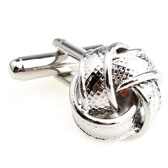  Silver Texture Cufflinks Metal Cufflinks Knot Wholesale & Customized  CL652829
