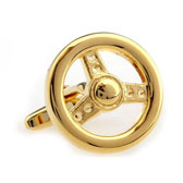 Steering wheel Cufflinks  Gold Luxury Cufflinks Metal Cufflinks Transportation Wholesale & Customized  CL667282