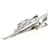 Orchestral Instruments Tie Clips  Silver Texture Tie Clips Metal Tie Clips Music Wholesale & Customized  CL850856