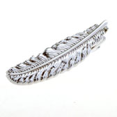 Feathers Tie Clips  Silver Texture Tie Clips Metal Tie Clips Funny Wholesale & Customized  CL850989